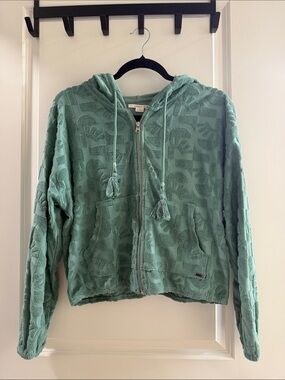 O’Neill Teal Terry Zip Hoodie (matching shorts available for bundle)